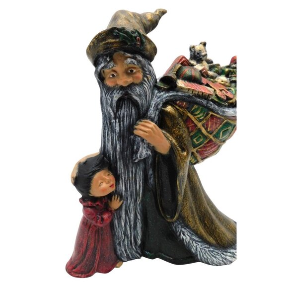 Vintage Old World Santa Claus Ceramic Figurine Father Christmas 10" - Picture 2 of 6